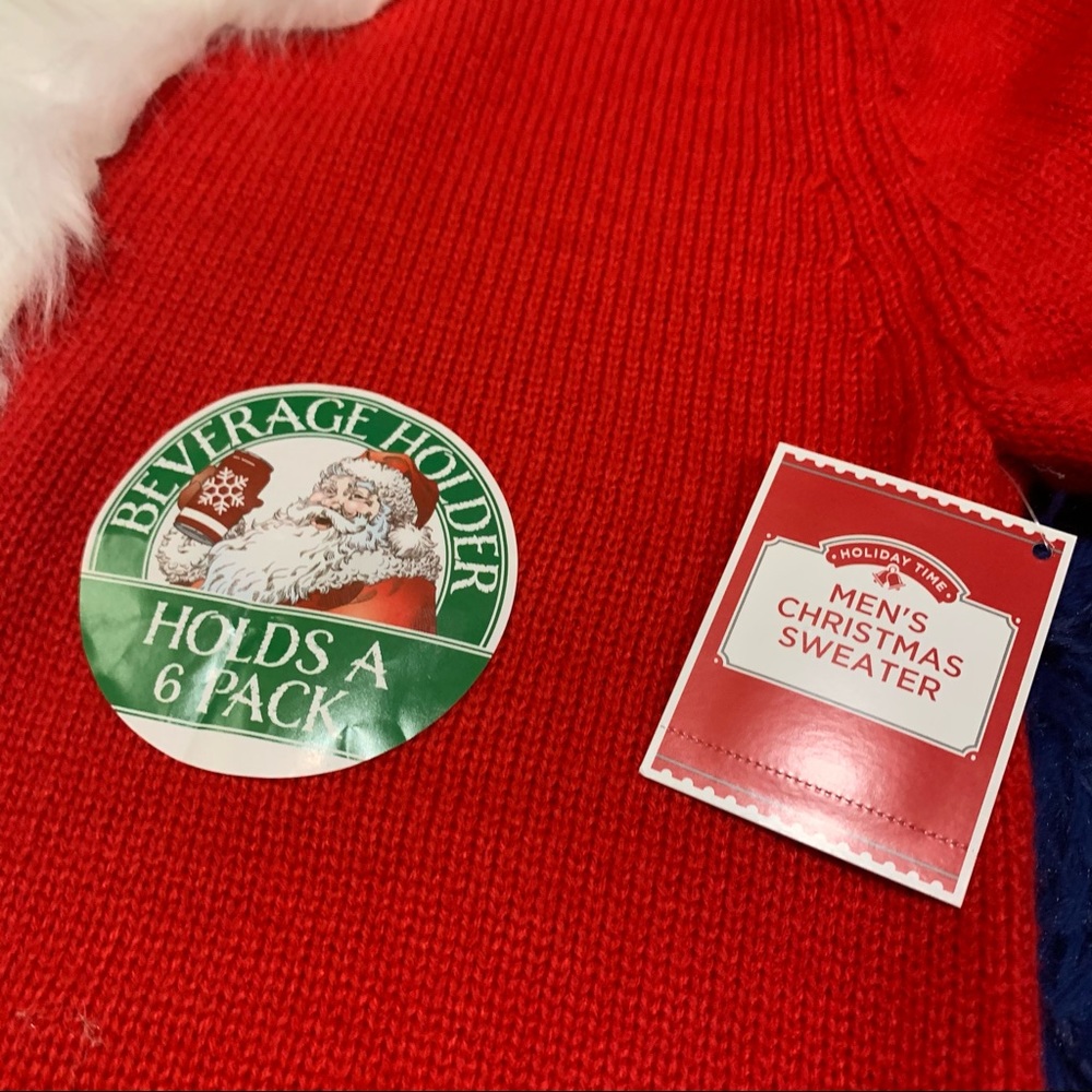 Santa Beer Holster Ugly Christmas Sweater - Picture 5 of 9